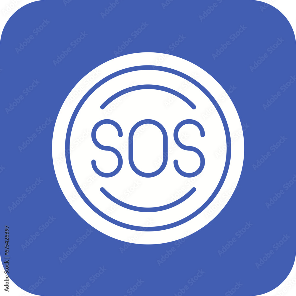 Sos Line Icon Sos Line Icon