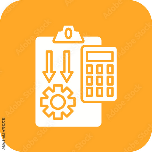 Internal Accounting Line Icon