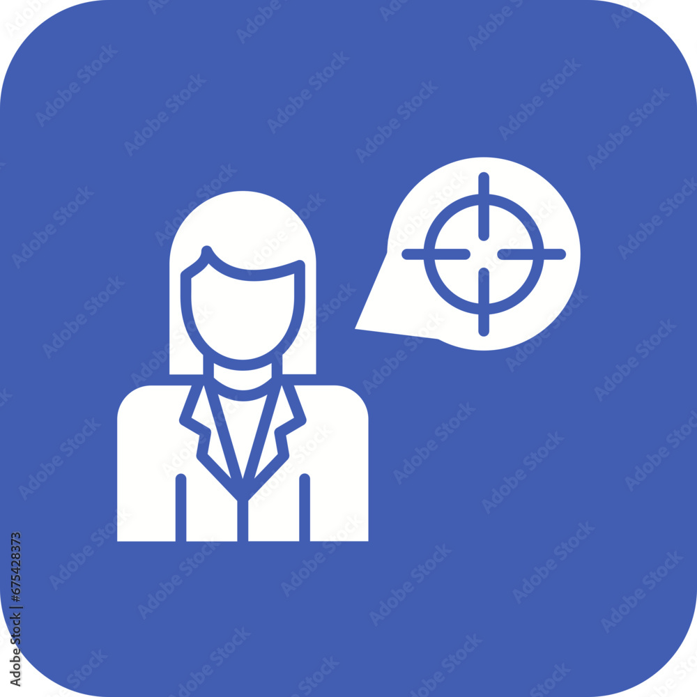 Head Hunter Female Line Icon