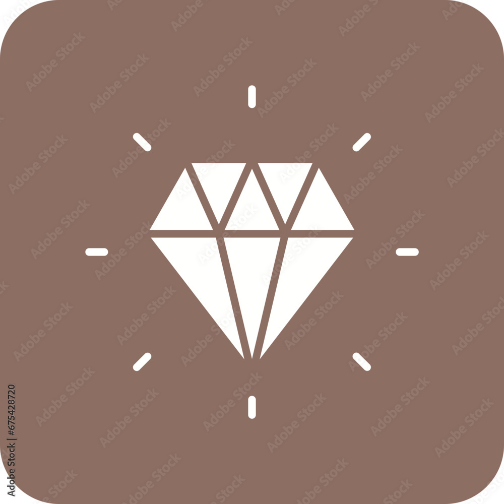 Diamond Line Color Icon