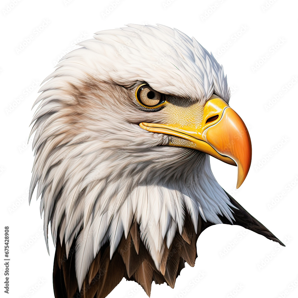 Obraz premium Eagle with sharp eyes Ai Generative