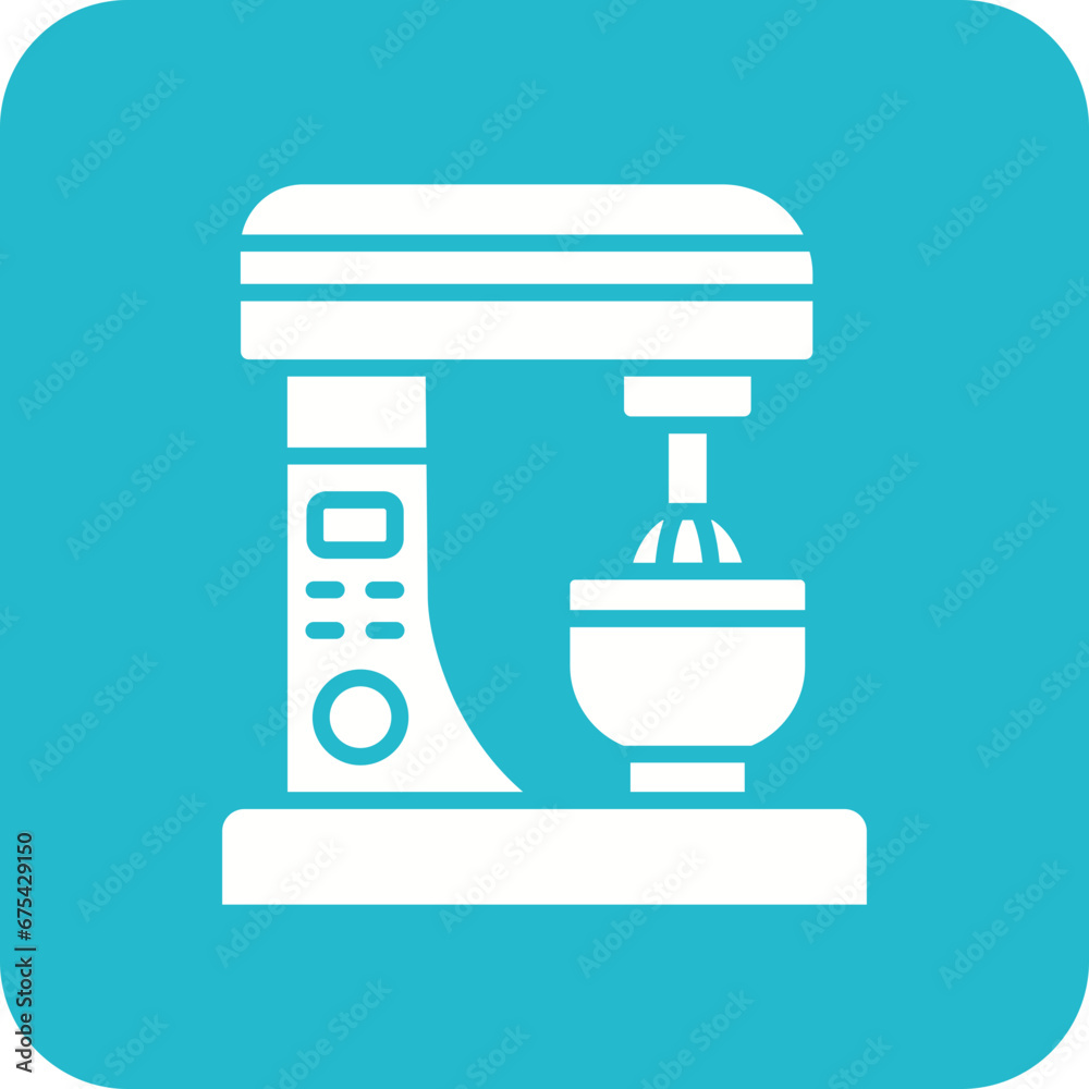 Fototapeta premium Mixer Line Color Icon