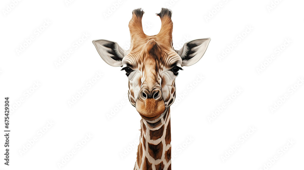 Stately giraffe neck Ai Generative