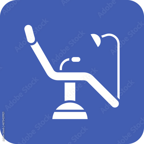 Dental Chair Line Color Icon