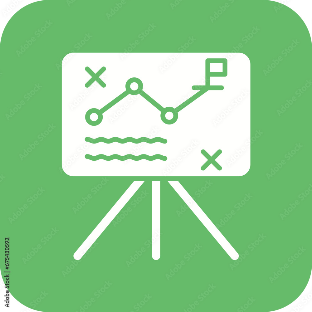 Marketing Plan Line Icon Marketing Plan Line Icon