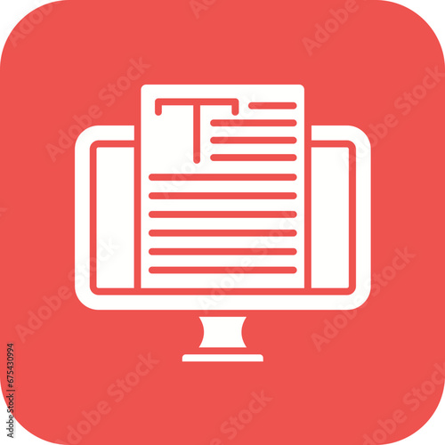 Copywriting Line Icon