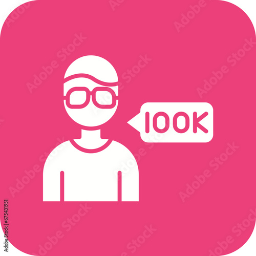 Micro Influencer Line Icon