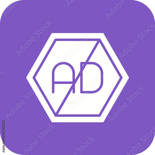 Ad Blocker Line Icon