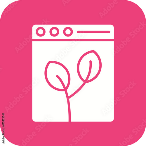 Organic Content Line Icon