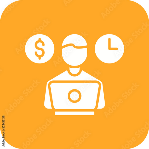 Freelancing Line Icon
