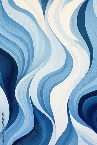 Abstract Blue Wave Background