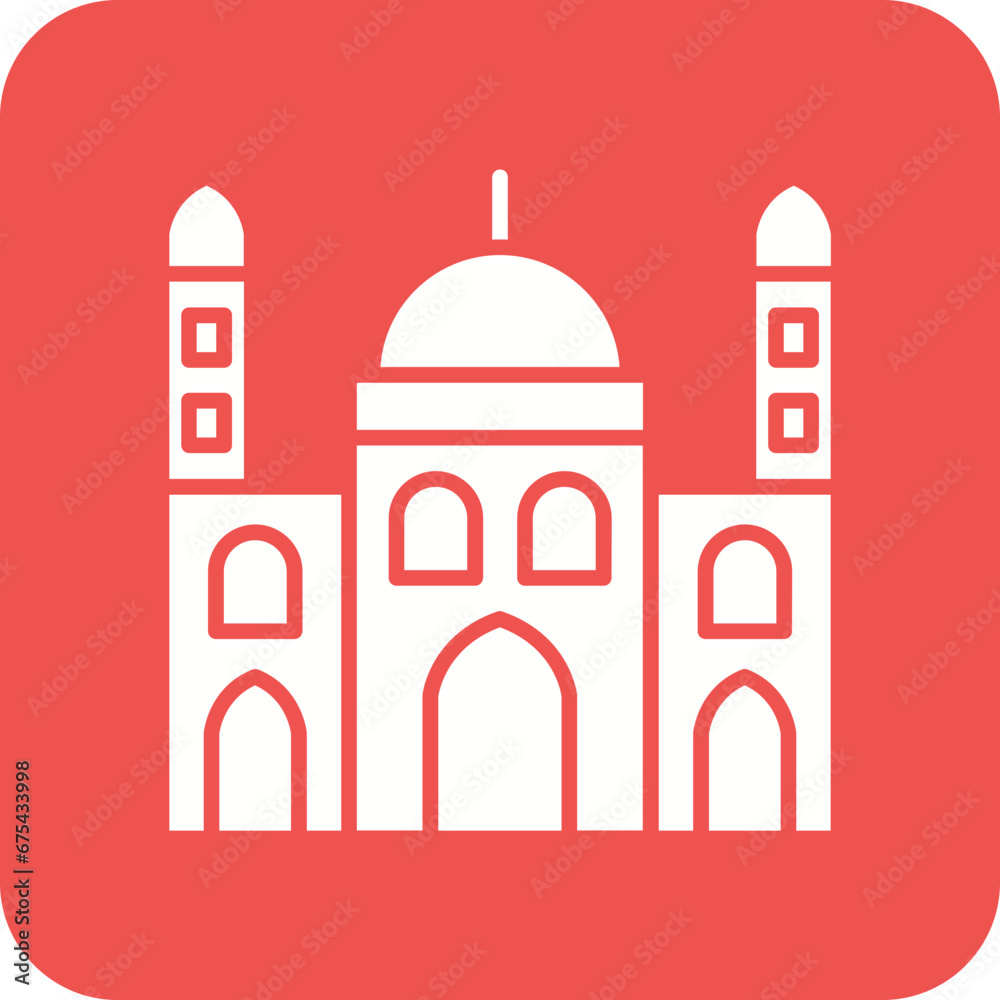 Mosque Line Color Icon