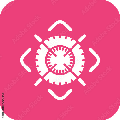 Target Goals Line Icon