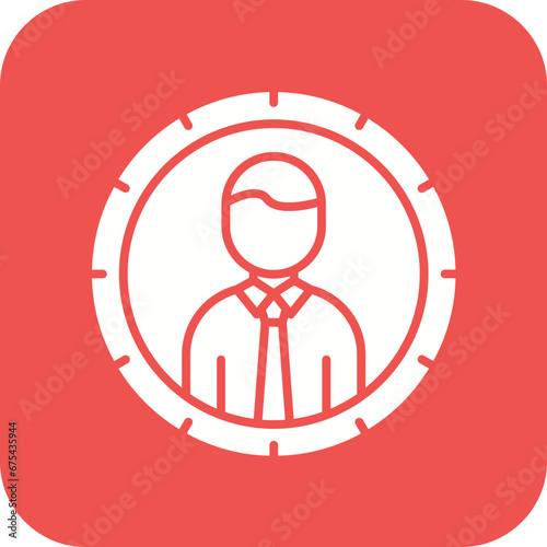 Head Hunting Line Icon