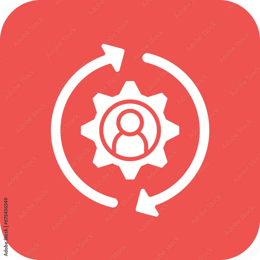 Retention Strategy Line Icon Retention Strategy Line Icon