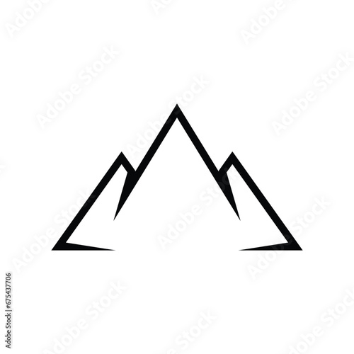mountain logo element, mountain logo template, mountain icon vector