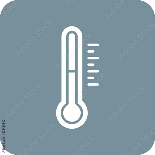Thermometer Line Color Icon