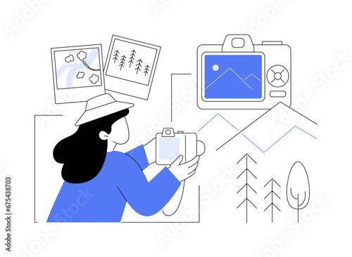 Lifestyle photographer isolated cartoon vector illustrations.