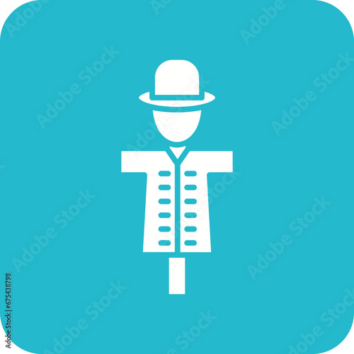 Scarecrow Line Color Icon
