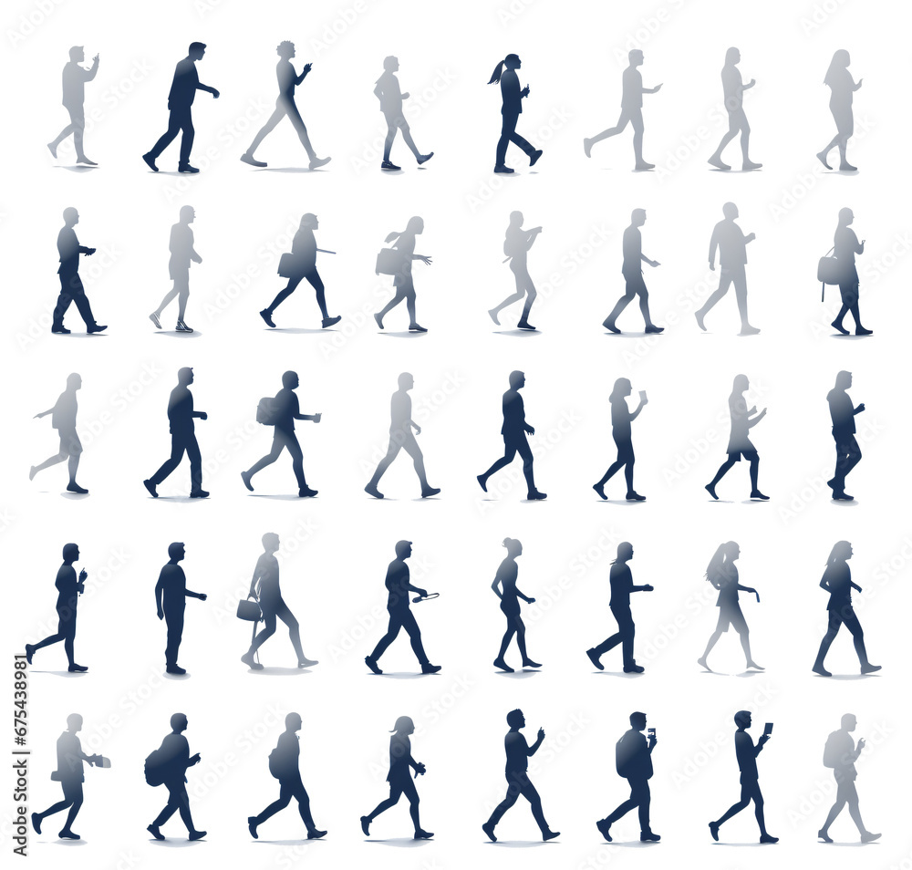 Set of different pose runner, running poses, athletic movement, sporty poses, Set of different pose runner, running poses, athletic movement, sporty poses,