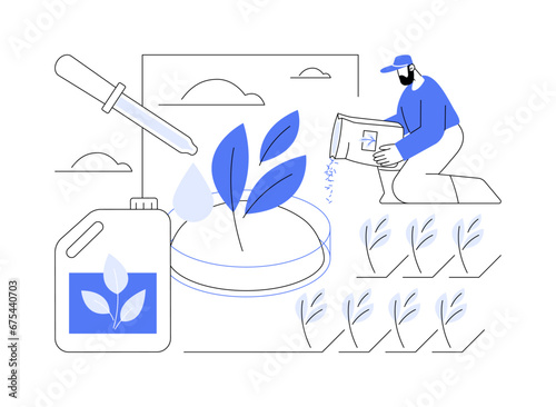 Biostimulants abstract concept vector illustration.