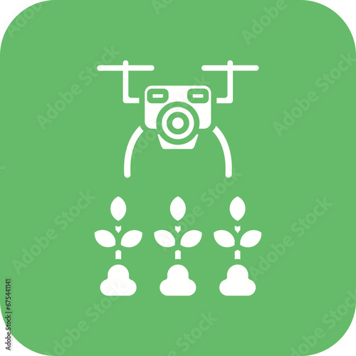 Agricultural Drones Line Icon