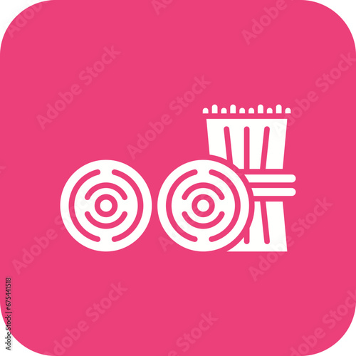 Hay Bale Line Icon