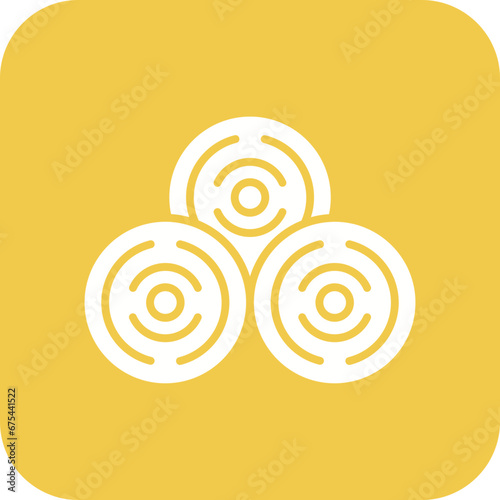 Hay Stack Line Icon