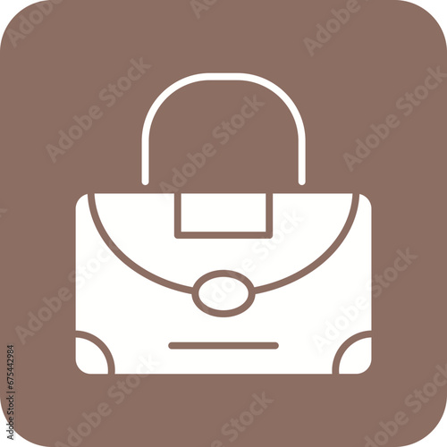 Clutch Bag Line Color Icon