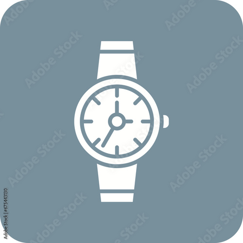 Wristwatch Line Color Icon