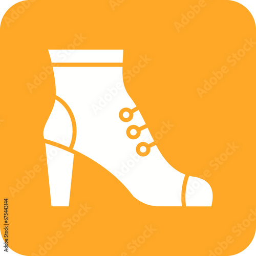 High Heels Line Color Icon