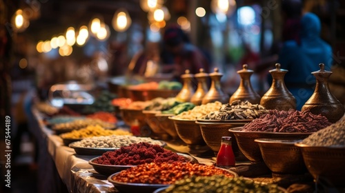 spices in the market ai generated