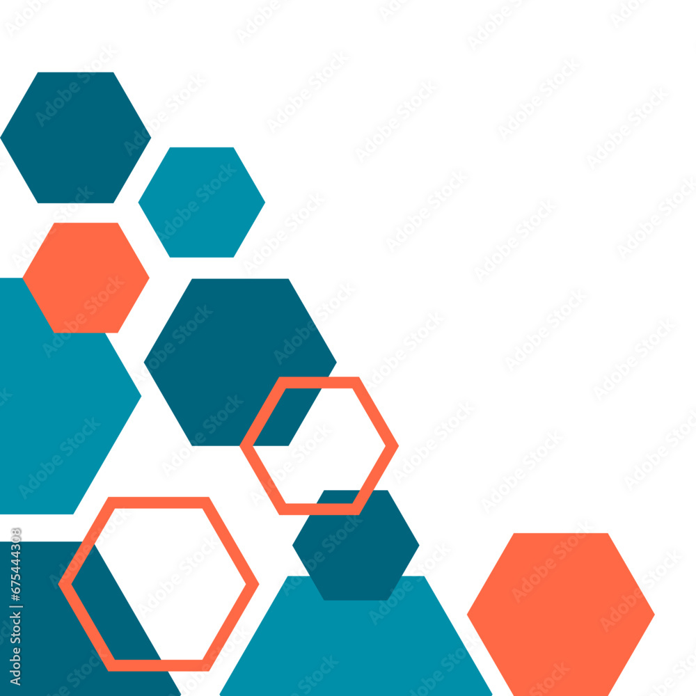 Geometric Hexagon Corner Geometric Hexagon Corner