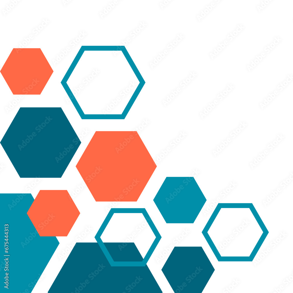 Geometric Hexagon Corner Geometric Hexagon Corner