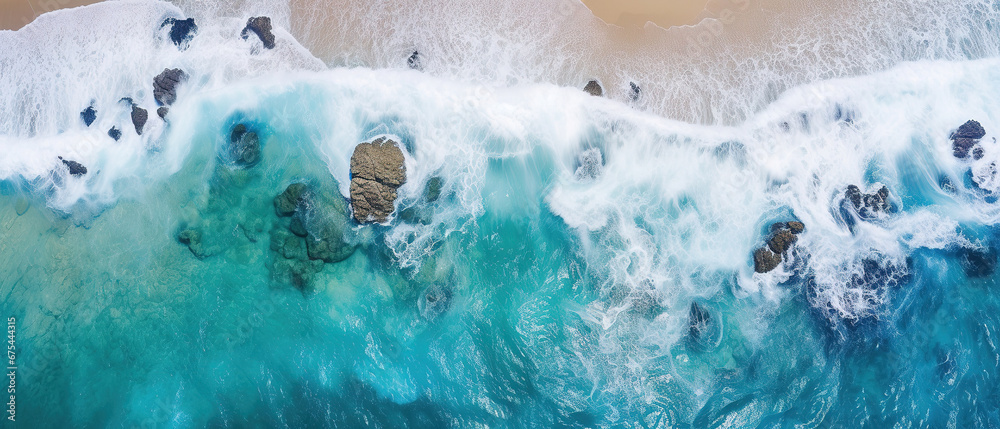 wallpaper of an aerial view photography of ocean and shore