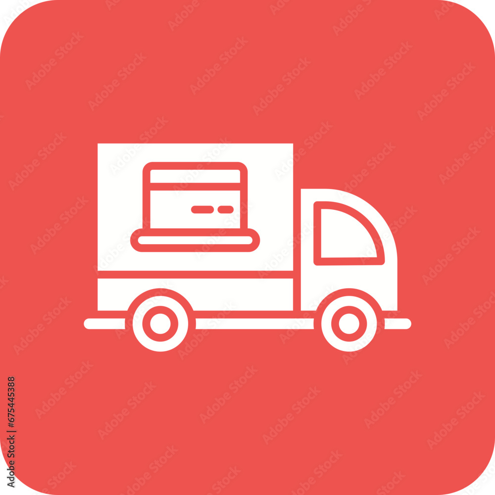 Food Truck Line Color Icon