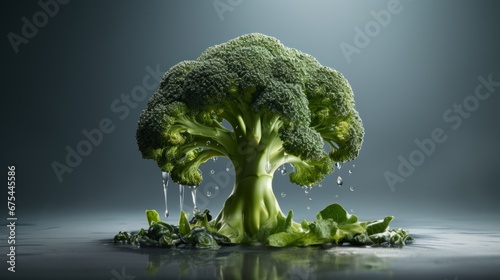 broccoli  tree ai generated photo