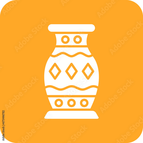 Vase Line Color Icon