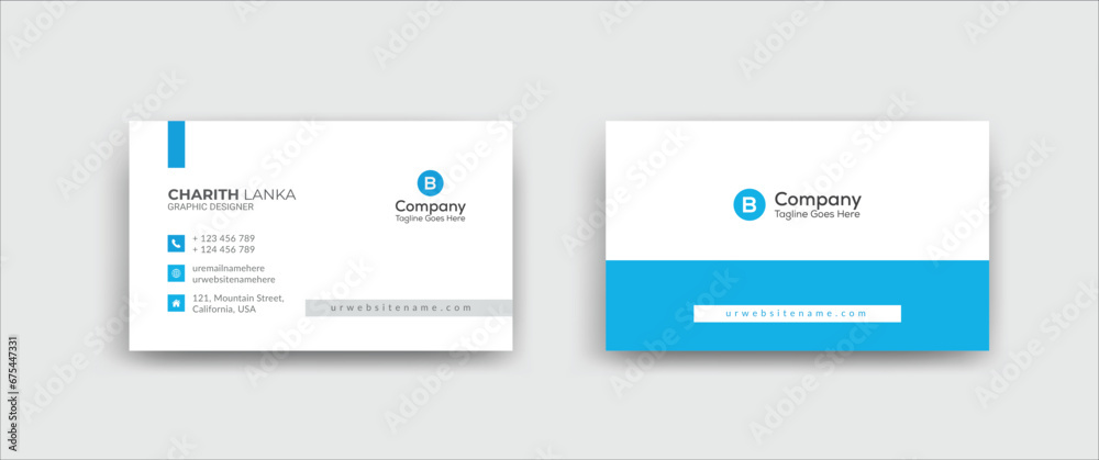 Creative Corporate Business Card Design Template
