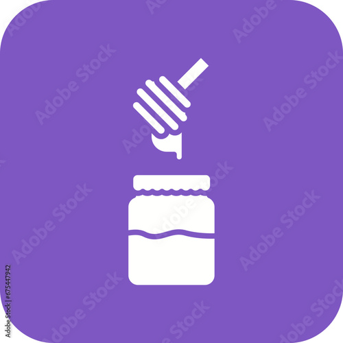 Honey Jar Line Color Icon