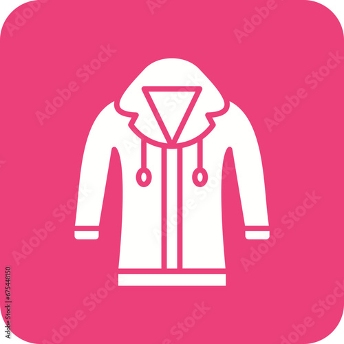 Hoodie Line Color Icon