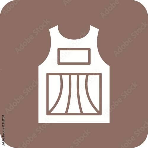 Sleeveless Shirt Line Color Icon