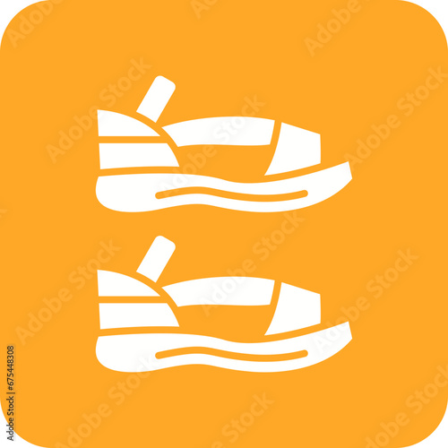 Sandal Line Color Icon