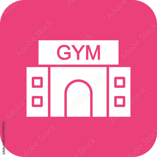 Gym Line Color Icon