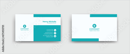 Creative Corporate Business Card Design Template
