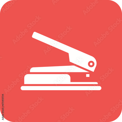 Hole Puncher Line Color Icon
