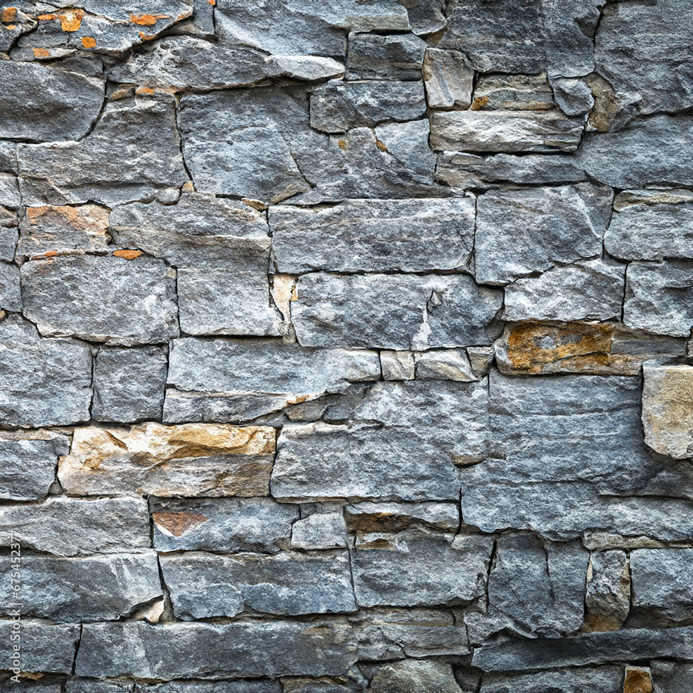 Fototapeta premium Modern stone brick wall background. stone texture.