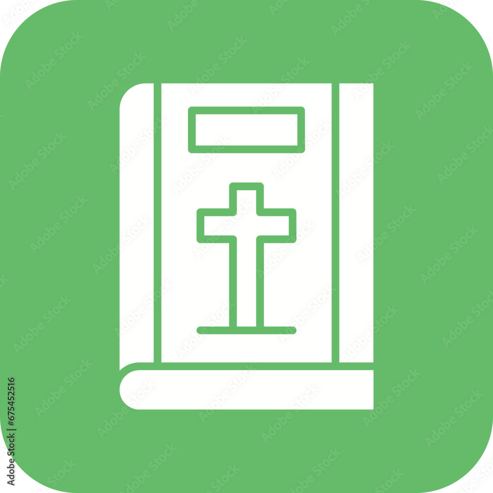 Obraz premium Bible Line Color Icon