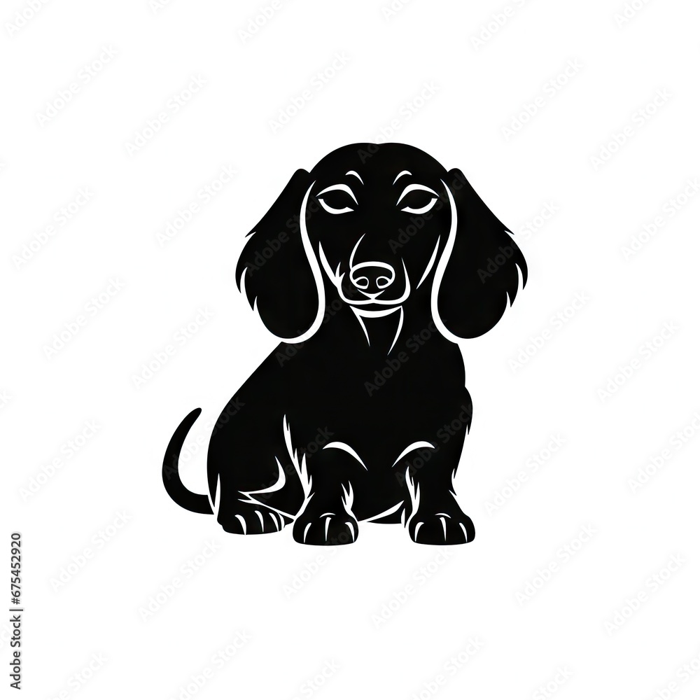 Dachshund Icon, Sausage Dog Black Silhouette, Puppy Pictogram, Pet Outline, Dachshund Symbol Isolated Dachshund Icon, Sausage Dog Black Silhouette, Puppy Pictogram, Pet Outline, Dachshund Symbol Isolated