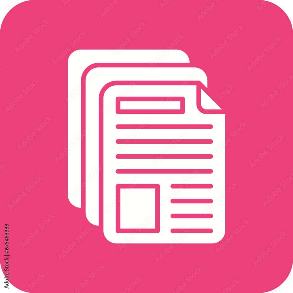 Documents Line Color Icon Documents Line Color Icon